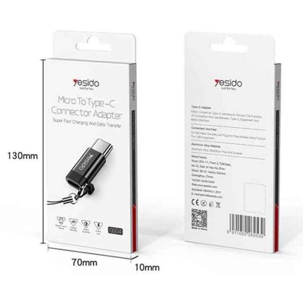 مبدل Yesido GS04 MicroUSB To Type-C