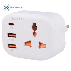 تبدیل دیواری و شارژر ارلدام مدل 4IN1 POWER SOCKET